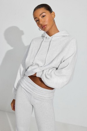 Grey Women Garage Ultrafleece Seamed Hoodie | A-2936854