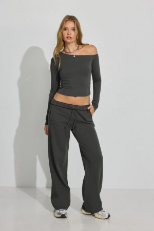 Grey Women Garage Ultrafleece Straight Leg Sweatpants | A-4259137