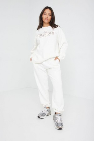 White Women Garage 90s Joggers | A-9847360