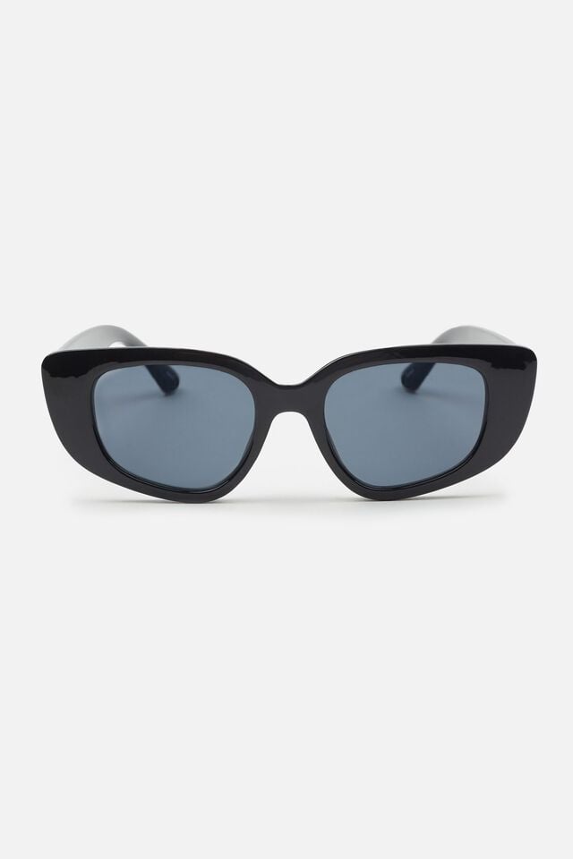 Black Women Garage Chunky Cat Eye Sunglasses | A-1635249