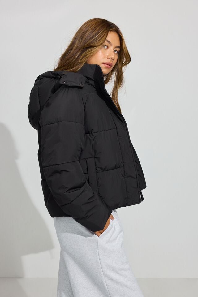 Black Women Garage Perfect Down Jackets | A-7915608