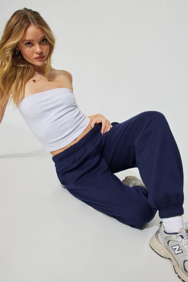 Blue Women Garage Easy Joggers | A-6415230