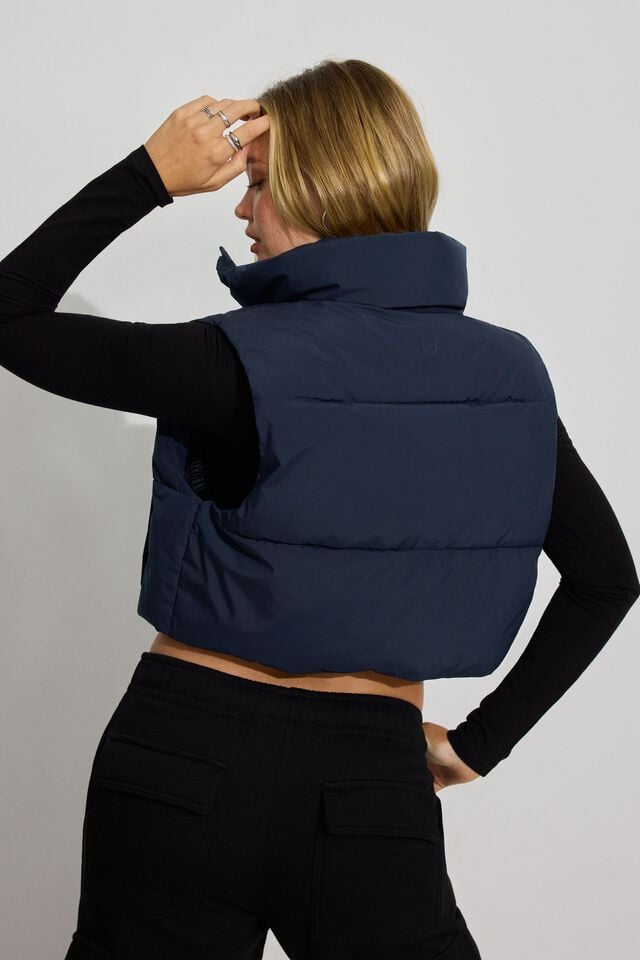 Blue Women Garage Mini 2.0 Puffer Vest | A-7136502