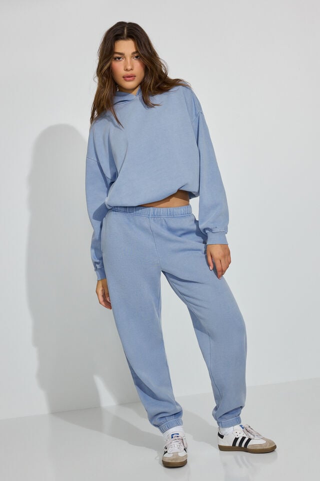 Blue Women Garage Ultrafleece Boyfriend Sweatpants | A-7563149