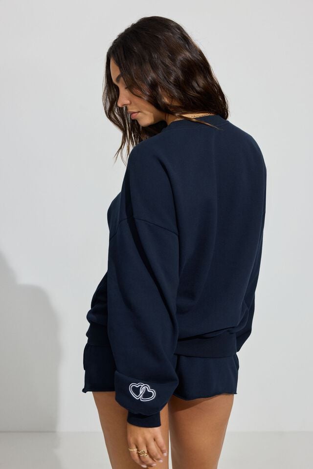 Blue Women Garage Ultrafleece Sweatshirts | A-4387195