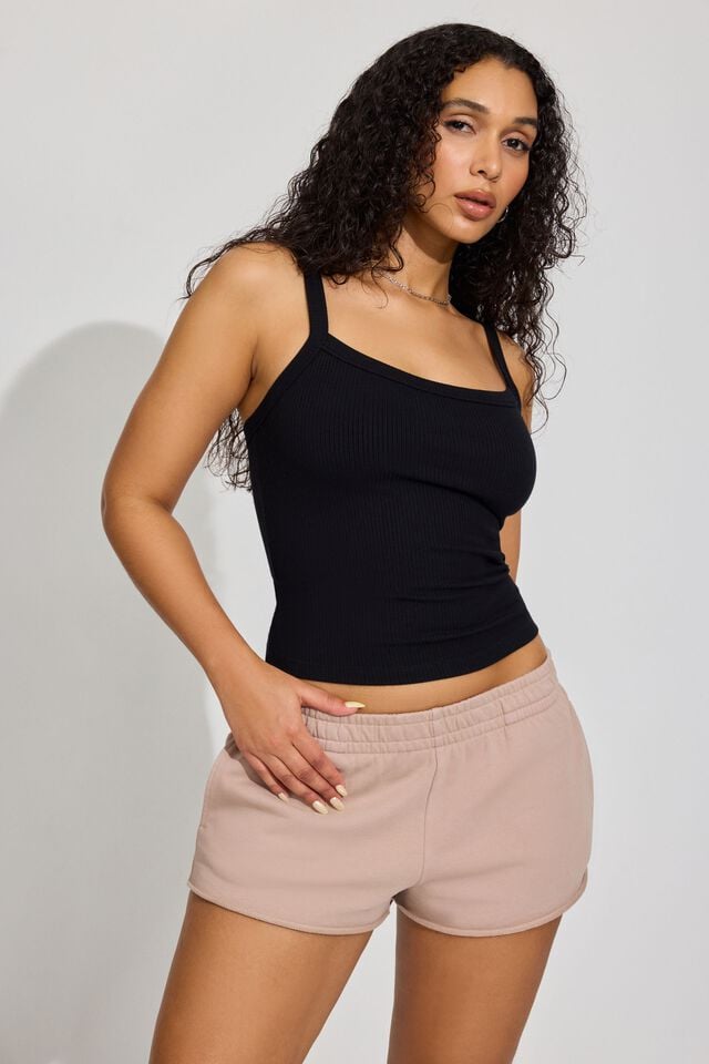 Brown Women Garage Softterry Low Rise Shorts | A-3092768