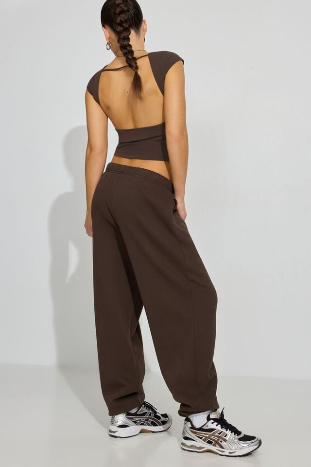 Brown Women Garage Ultrafleece Boyfriend Sweatpants | A-7561324