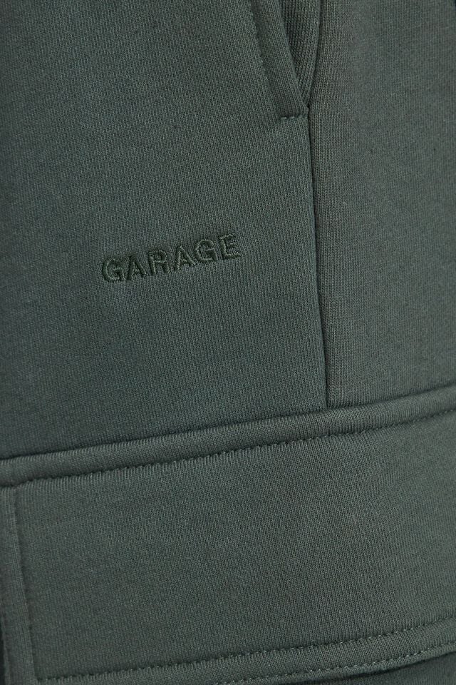 Dark Green Women Garage Ultrafleece Cargo Sweatpants | A-4630872