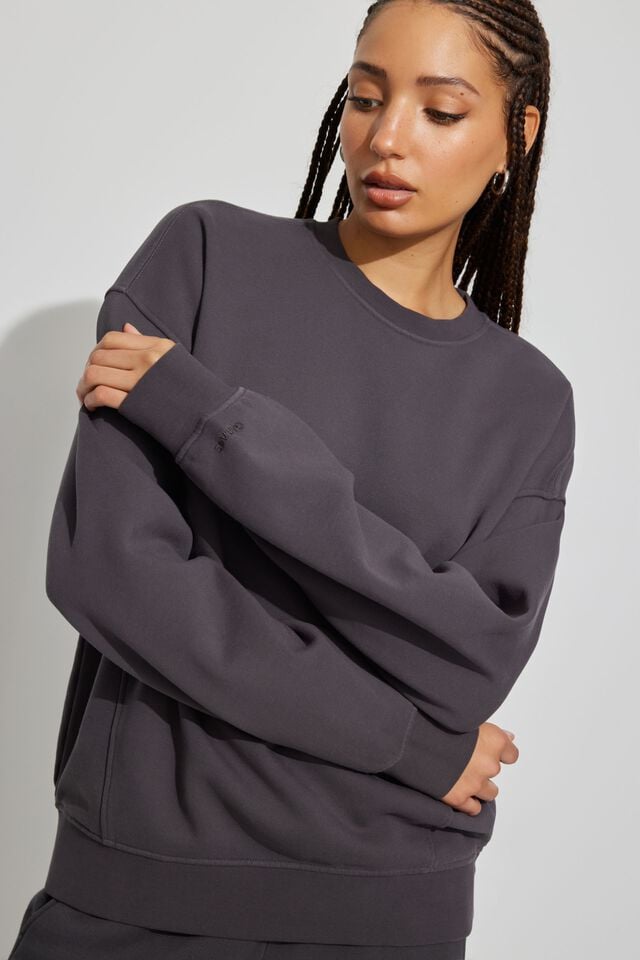 Grey Women Garage Elevated Sweatshirts | A-8145792