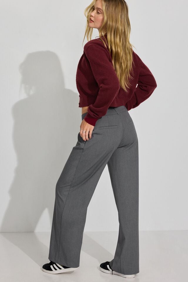 Grey Women Garage Low Rise Relaxed Pants | A-4975182