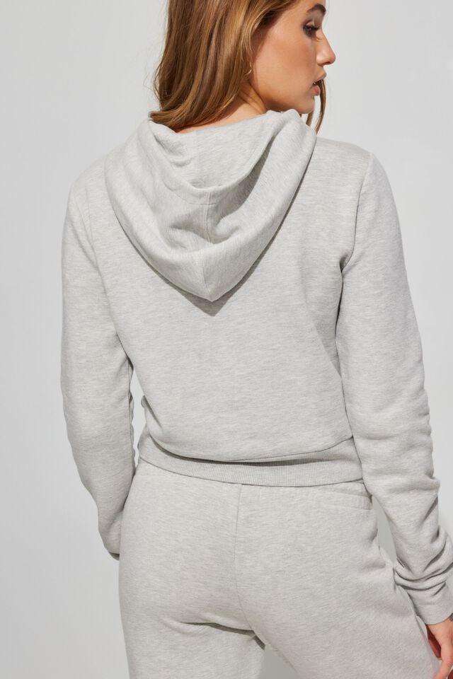 Grey Women Garage Snug Hoodie | A-7812540