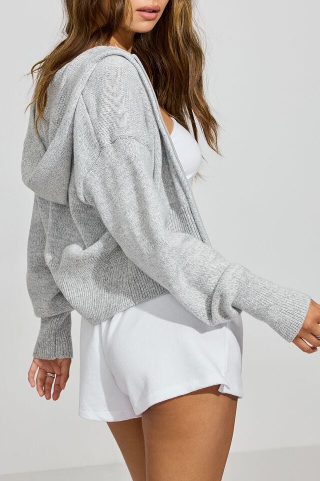 Grey Women Garage Super Soft Boxy Hoodie | A-1938426