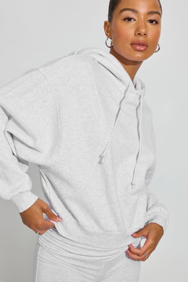 Grey Women Garage Ultrafleece Seamed Hoodie | A-2936854