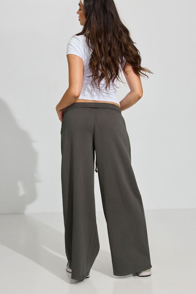 Grey Women Garage Ultrafleece Super Wide Leg Sweatpants | A-7304691