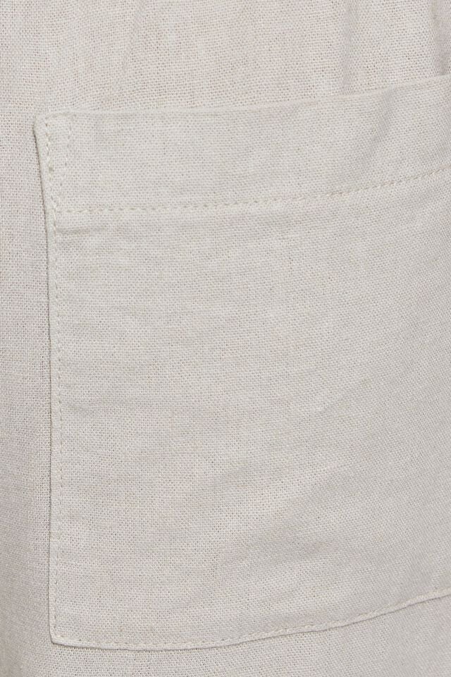 Silver Beige Women Garage Millie Linen Pull-on Pants | A-6132954